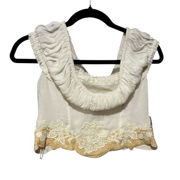 Revolve Free People Liana Lace Off The Shoulder Lace Top - Picture 3 of 8